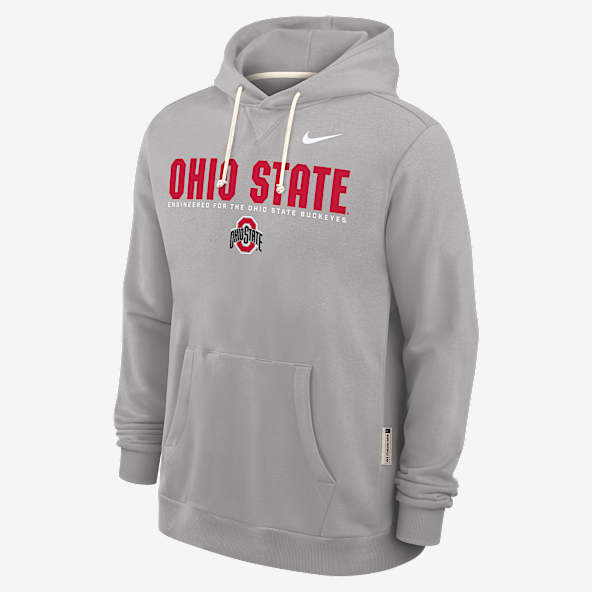 Mens Grey Ohio State Buckeyes Hoodies and Pullovers. Nike.com
